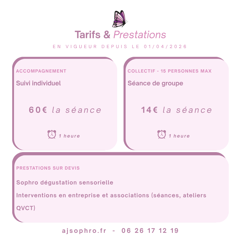 détails des tarifs en vigueur depuis le 1er avril 2026